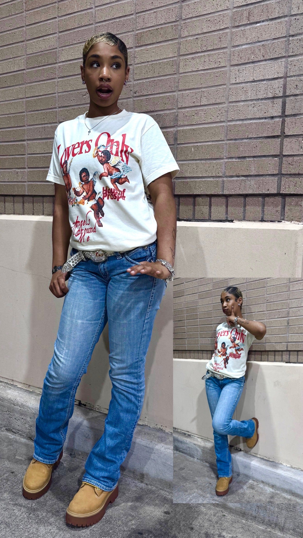 Lovers Only Tee (Beige)